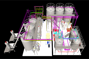 Syrup preparation plant